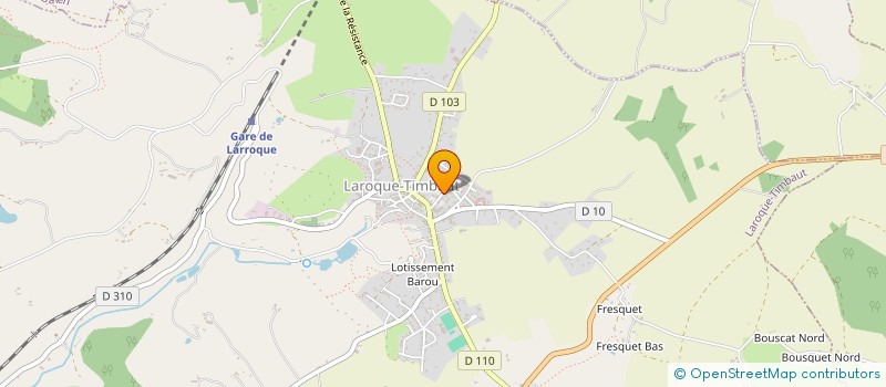 localisation de l'entreprise SCI JMJV HABITAT CONFORT  LAROQUE-TIMBAUT