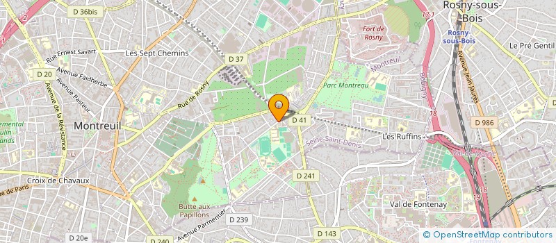 localisation de l'entreprise SCI JMK à MONTREUIL