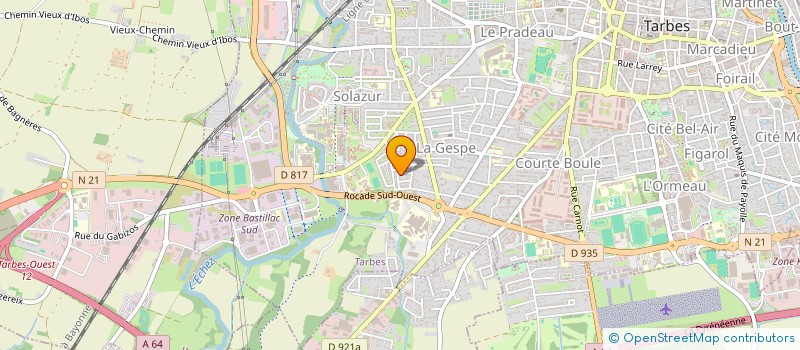 localisation de l'entreprise SCI JMK  TARBES