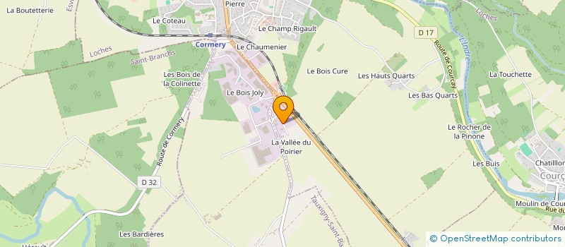 localisation de l'entreprise SCI JMKG FILLON  CORMERY