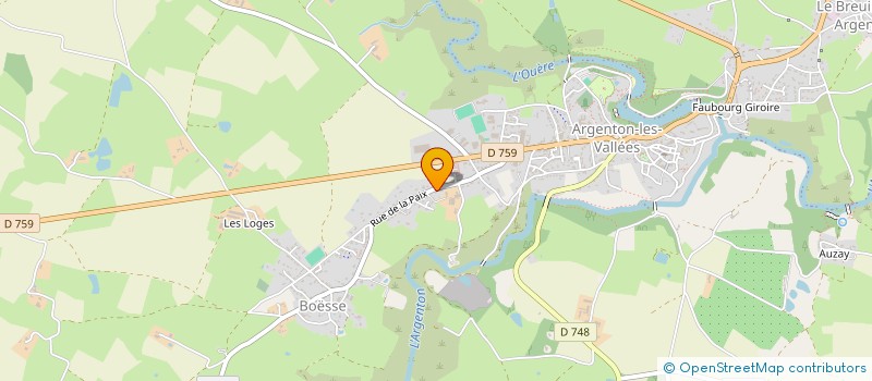 localisation de l'entreprise SCI JML  ARGENTONNAY