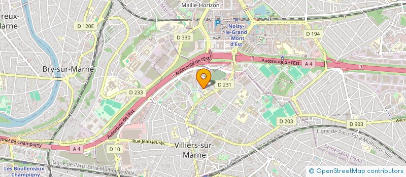 localisation de l'entreprise SCI JML  VILLIERS-SUR-MARNE