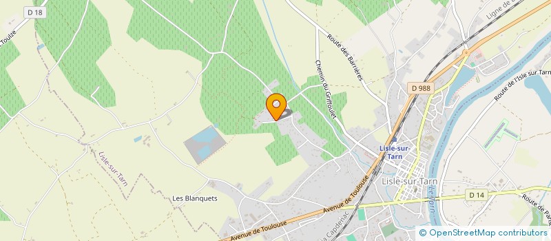 localisation de l'entreprise SCI JML 81 à LISLE-SUR-TARN
