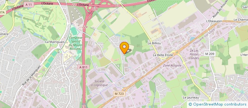 localisation de l'entreprise SCI JMLB  CARQUEFOU