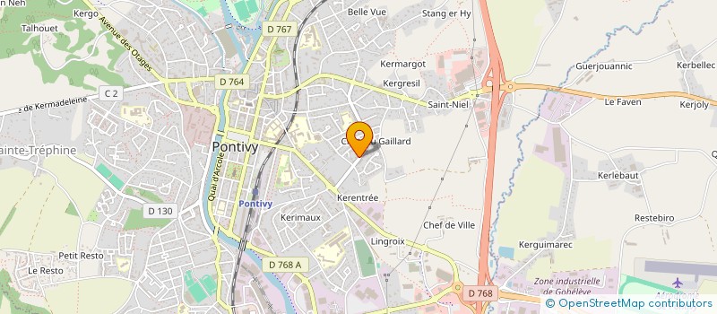 localisation de l'entreprise SCI JMLD  PONTIVY