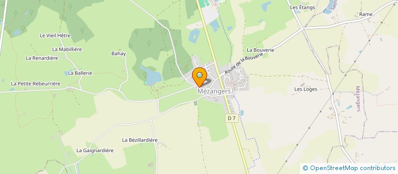 localisation de l'entreprise SCI JMLS  MEZANGERS