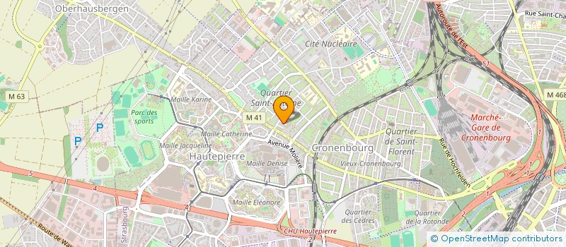 localisation de l'entreprise SCI JMMB  STRASBOURG