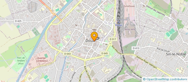 localisation de l'entreprise SCI JMME à DOUAI