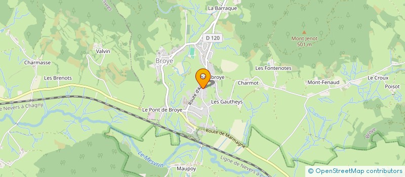 localisation de l'entreprise SCI JMN  BROYE