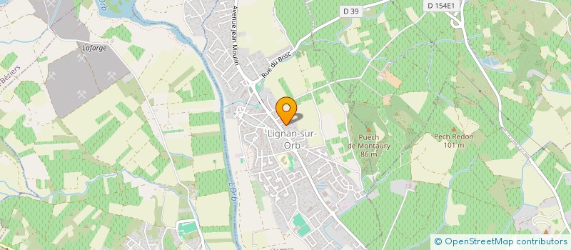 localisation de l'entreprise SCI JMN  LIGNAN-SUR-ORB