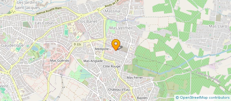 localisation de l'entreprise SCI JMO  CABESTANY