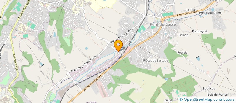 localisation de l'entreprise SCI JMP  PONT-DU-CASSE