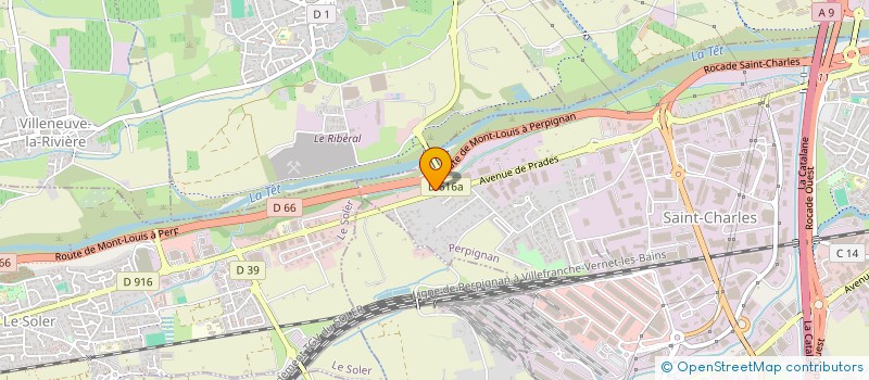 localisation de l'entreprise SCI JMP  PERPIGNAN