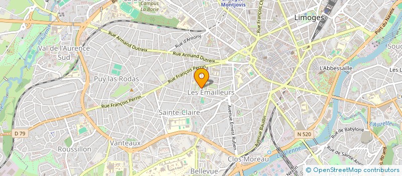 localisation de l'entreprise SCI JMP à LIMOGES