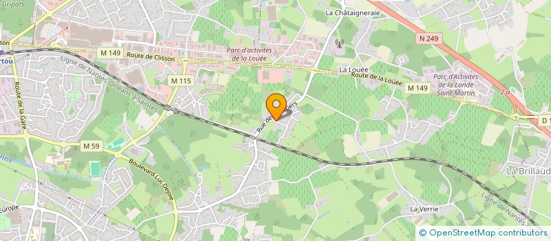 localisation de l'entreprise SCI JMP  VERTOU