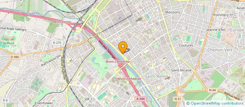 localisation de l'entreprise SCI JMP DU 57 BOULEVARD PAUL DOUMER  REIMS