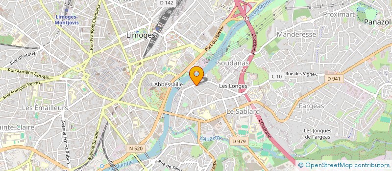 localisation de l'entreprise SCI JMP SAINT ETIENNE à LIMOGES