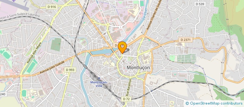 localisation de l'entreprise SCI JMPB à MONTLUCON
