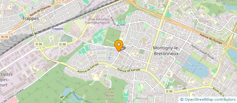 localisation de l'entreprise SCI JMR  MONTIGNY-LE-BRETONNEUX