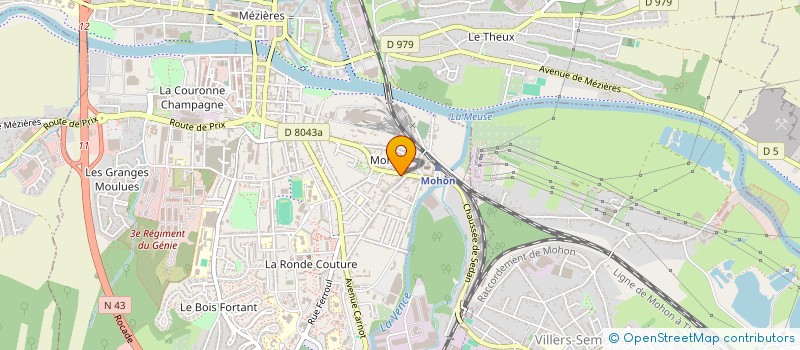 localisation de l'entreprise SCI JMR à CHARLEVILLE-MEZIERES