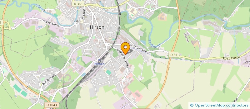 localisation de l'entreprise SCI JMR BARTHELEMY  HIRSON