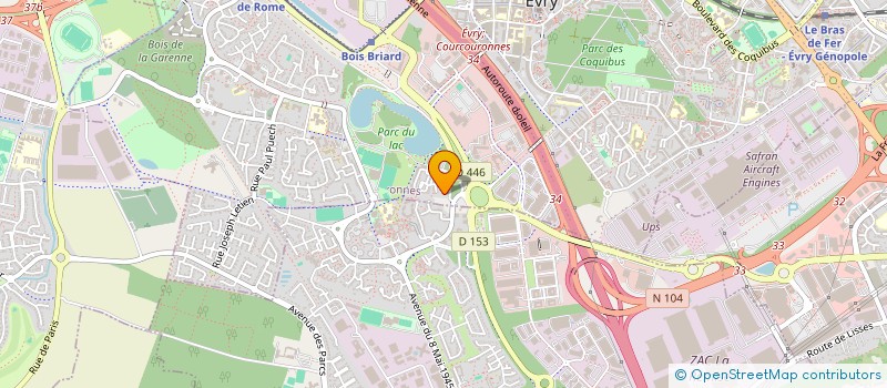 localisation de l'entreprise SCI JMS 311 à EVRY-COURCOURONNES