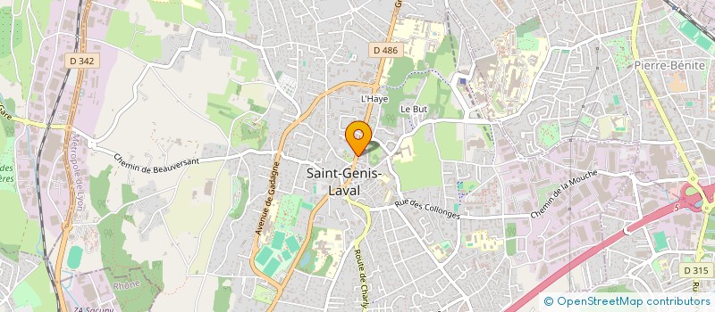 localisation de l'entreprise SCI JMS  SAINT-GENIS-LAVAL