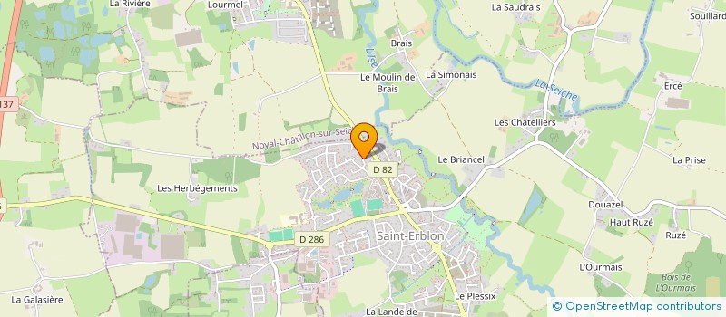 localisation de l'entreprise SCI JMS  SAINT-ERBLON