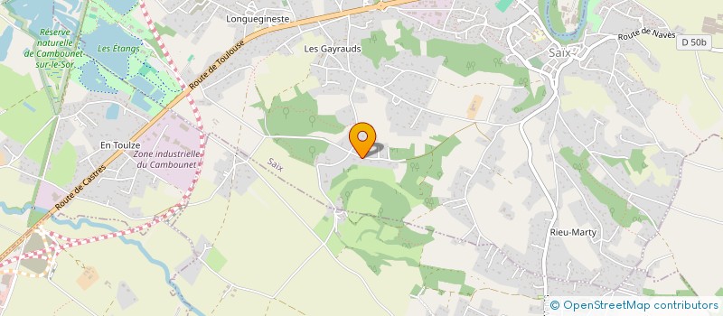 localisation de l'entreprise SCI JMS  SAIX