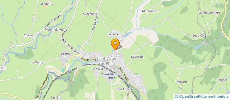 localisation de l'entreprise SCI JMS  SAINT-VICTOR-SUR-RHINS