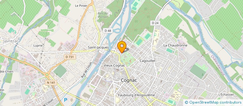 localisation de l'entreprise SCI JMSA à COGNAC