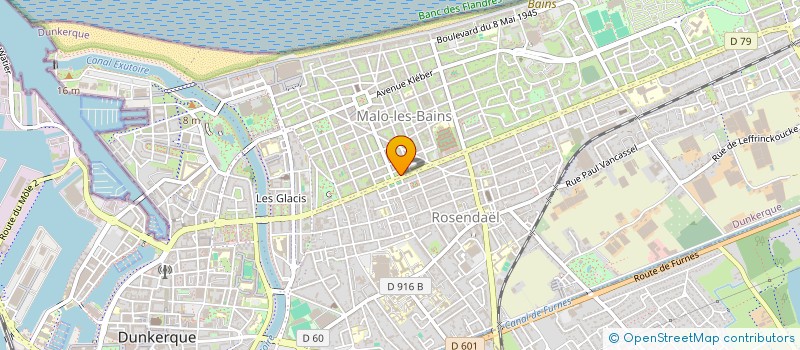 localisation de l'entreprise SCI JMSB à DUNKERQUE