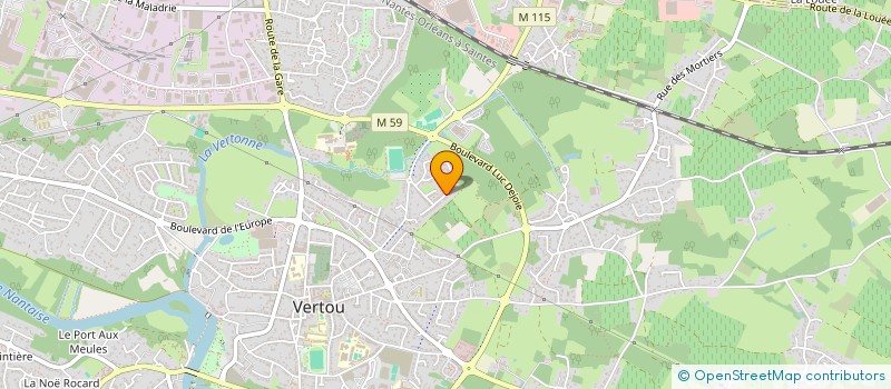 localisation de l'entreprise SCI JMSC  VERTOU