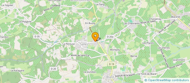 localisation de l'entreprise SCI JMSMP FRAY  SALLES-ARBUISSONNAS-EN-BEAUJOLAIS