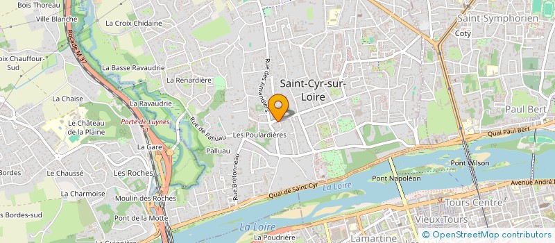 localisation de l'entreprise SCI JMSP  SAINT-CYR-SUR-LOIRE