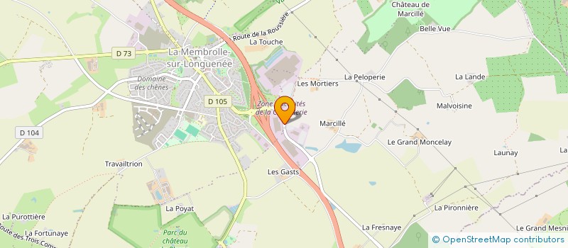 localisation de l'entreprise SCI JMSP  LONGUENEE-EN-ANJOU