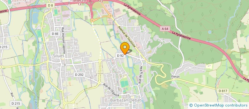 localisation de l'entreprise SCI JMSSM  BARBAZAN-DEBAT