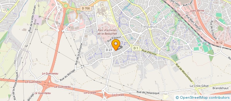 localisation de l'entreprise SCI JMV  TREGUEUX