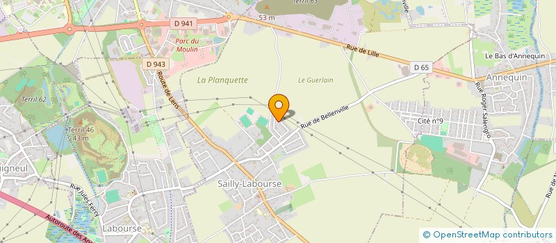 localisation de l'entreprise SCI JMV  SAILLY-LABOURSE