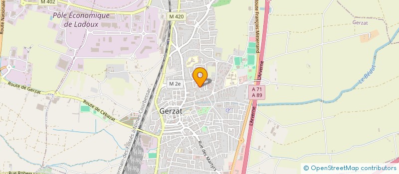 localisation de l'entreprise SCI JMV  GERZAT