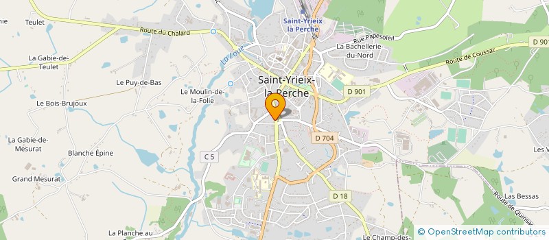 localisation de l'entreprise SCI JMYC à SAINT-YRIEIX-LA-PERCHE
