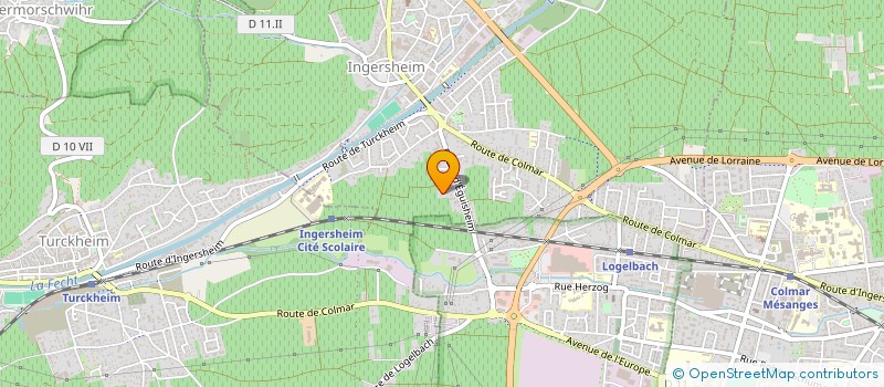 localisation de l'entreprise SCI JMZ  INGERSHEIM