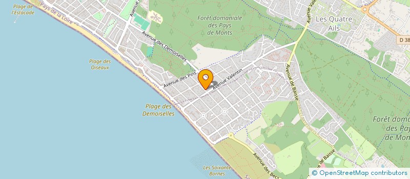 localisation de l'entreprise SCI JN PROJECT  SAINT-JEAN-DE-MONTS