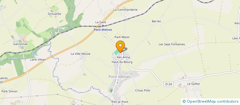 localisation de l'entreprise SCI JNA  PONT-MELVEZ