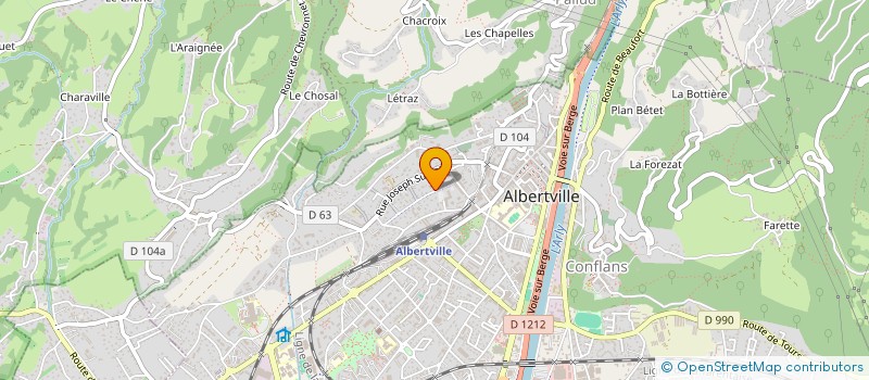 localisation de l'entreprise SCI JNB  ALBERTVILLE