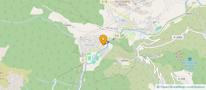 localisation de l'entreprise SCI JNB IMMOBILIER à AUZAT