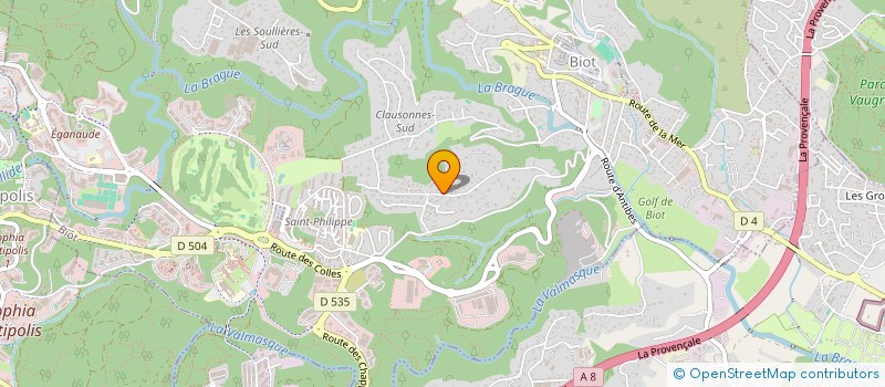 localisation de l'entreprise SCI JNBS  BIOT