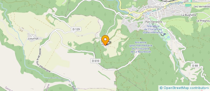 localisation de l'entreprise SCI JNFG  LA BOURBOULE