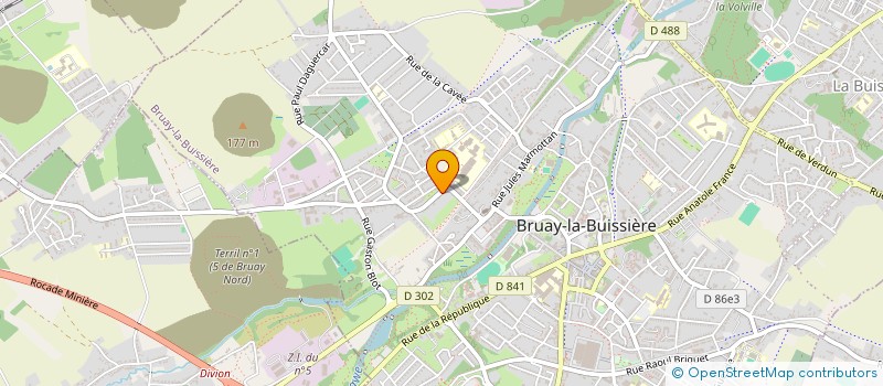 localisation de l'entreprise SCI JNH  BRUAY-LA-BUISSIERE