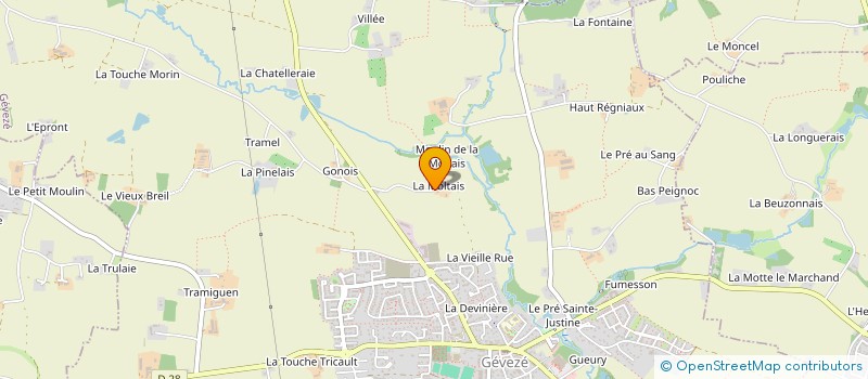 localisation de l'entreprise SCI JNJ IMMO  GEVEZE